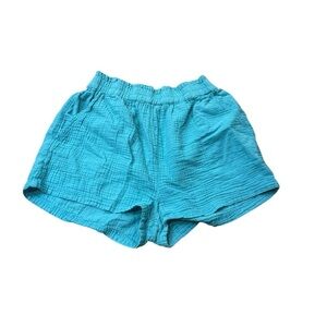 Women's Blue Casual GOA Shorts by Japna cotton Comfort beachwear Large